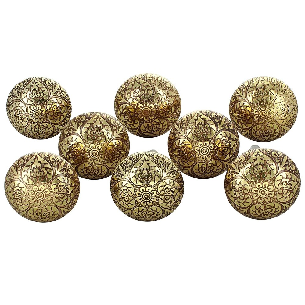 Brass Knobs for Cabinets and Cupboards Pack of 8 us