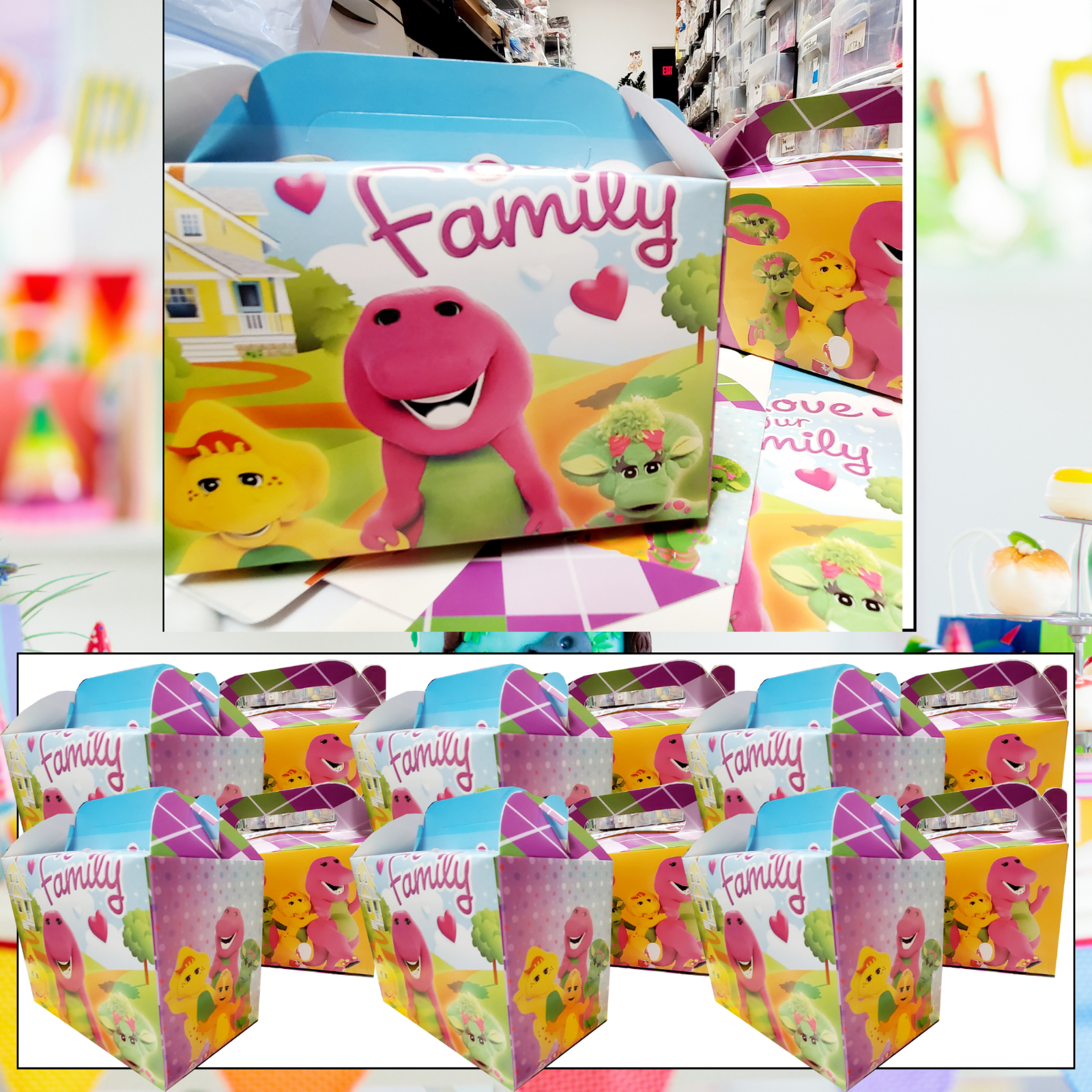 BARNEY cake birthday party decorations decor theme idea supplies BALLOON CUPCAKE