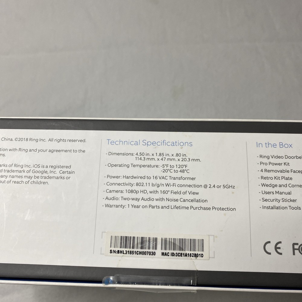 Ring Video Doorbell Pro Hardwired