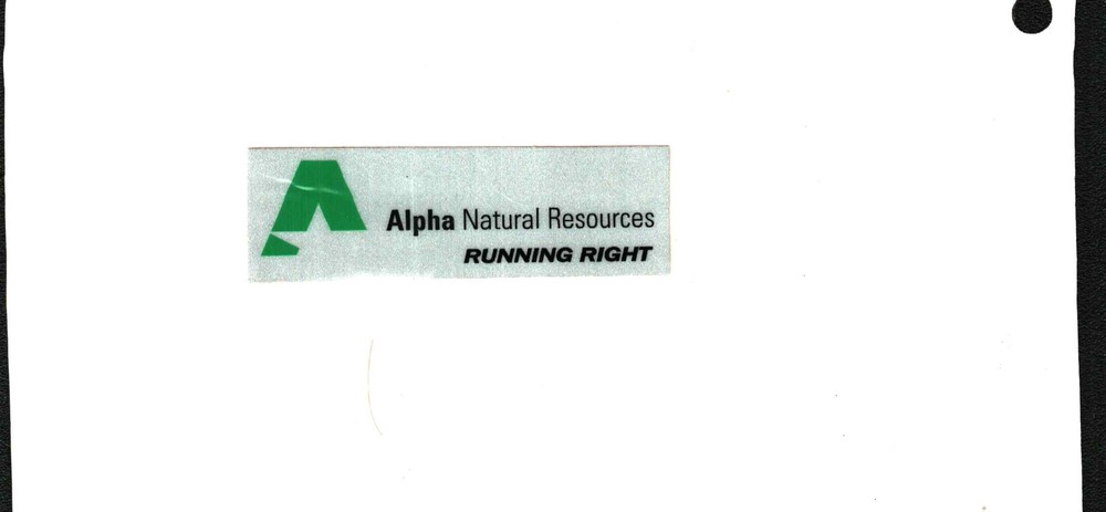 1 NICE ALPHA RUNNING RIGHT COAL CO. COAL MINING STICKER
