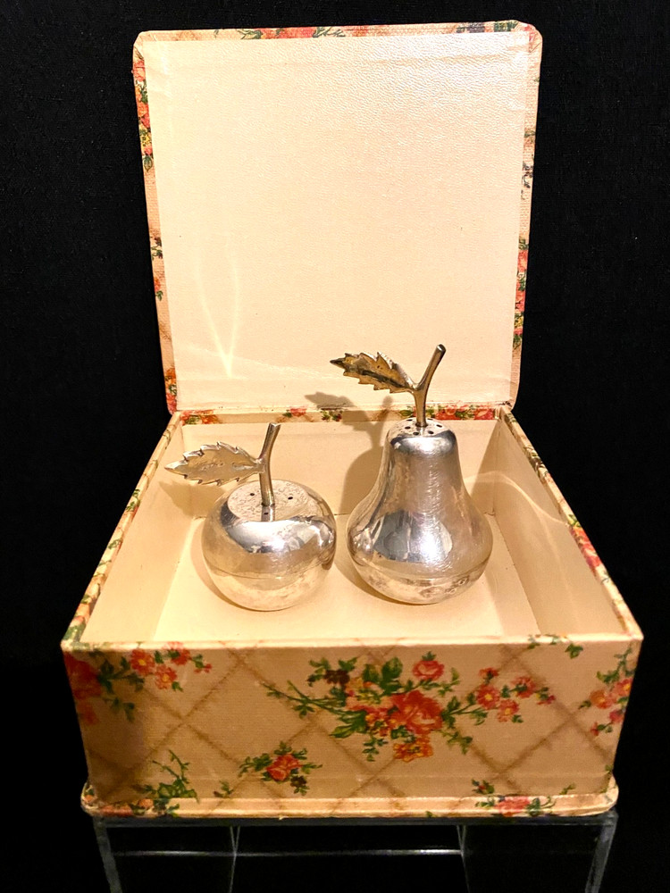 Mid Century Gorgeous Silver Plated Indian Condiment Set