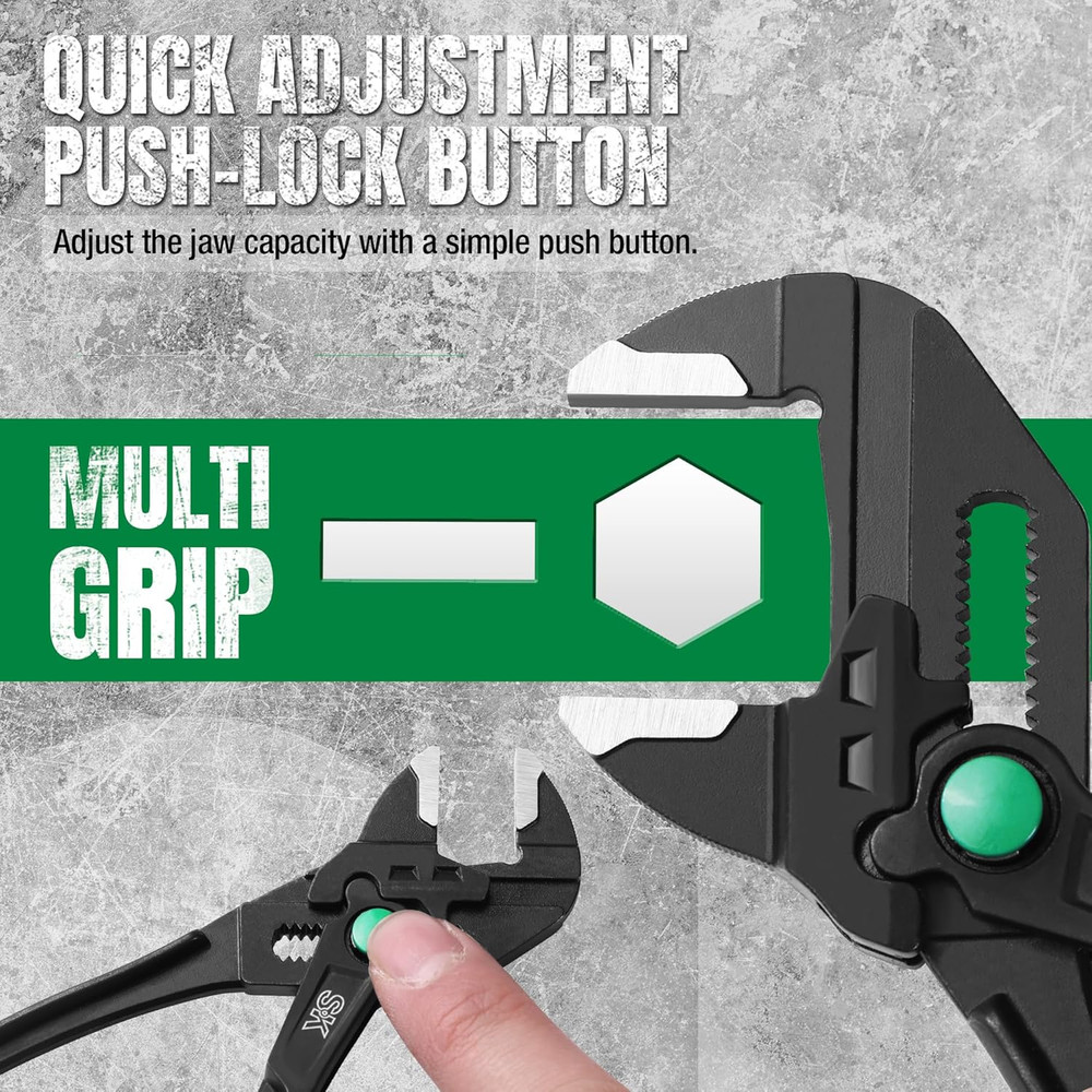 4" Pliers Wrench Mini Smooth Parallel Jaws with Comfortable Grips