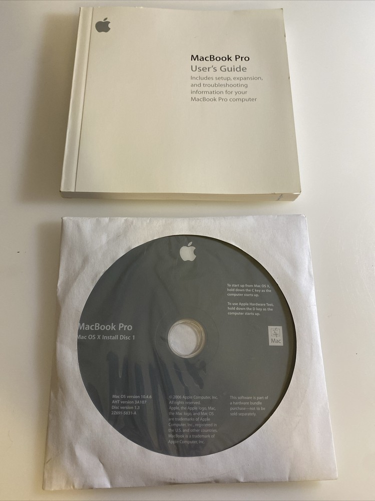 MacBook 💻 2 CD 💿 Pro Users Guide Manual Paper Booklet lfdb