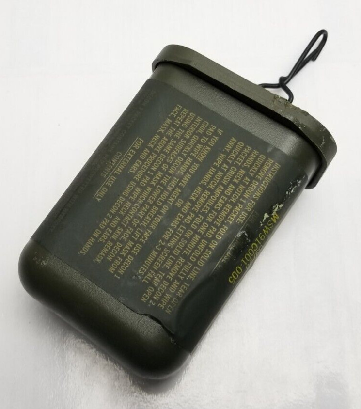 USGI Military Army Decontamination Kit M258A1 - Empty Plastic Storage Container