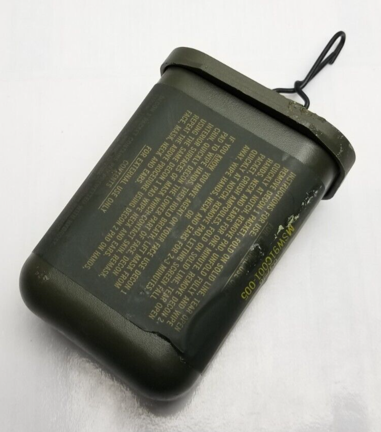 USGI Military Army Decontamination Kit M258A1 - Empty Plastic Storage Container