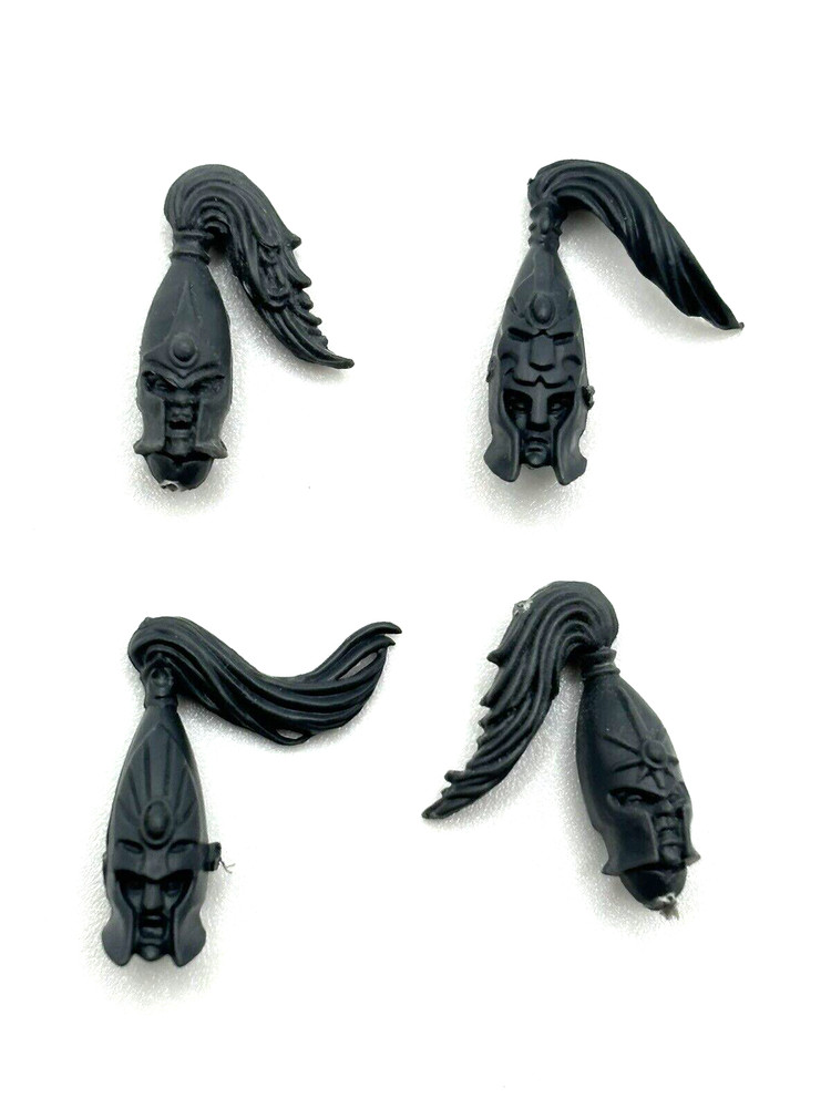 Warhammer High Elf White Lions Head Bits x4