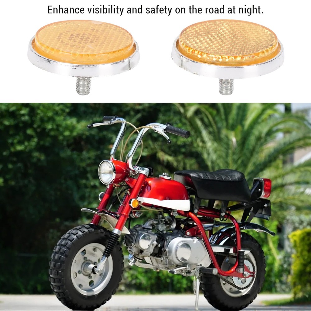 Front Fork Leg Reflectors 43mm Diameter Front Fork Round Reflector Enhanced MDYY