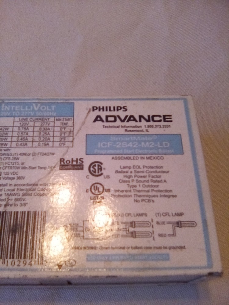 Philips Advance Ballast ICF-2S42-M2-LD