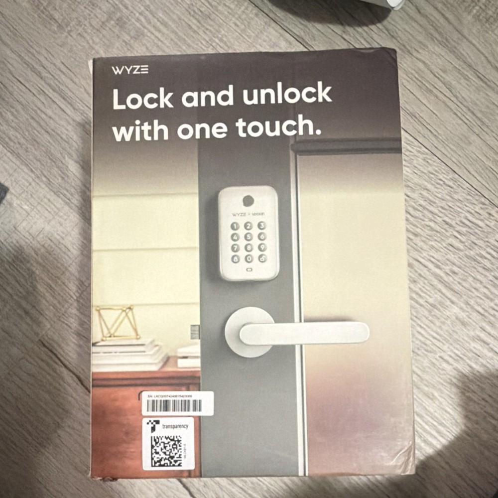 Wyze Lock Keypad Keyless Entry Silver Keypad Smart Lock Electronic Door Lock