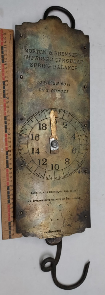Vintage Morton & Bremner’s Spring Hanging Scale