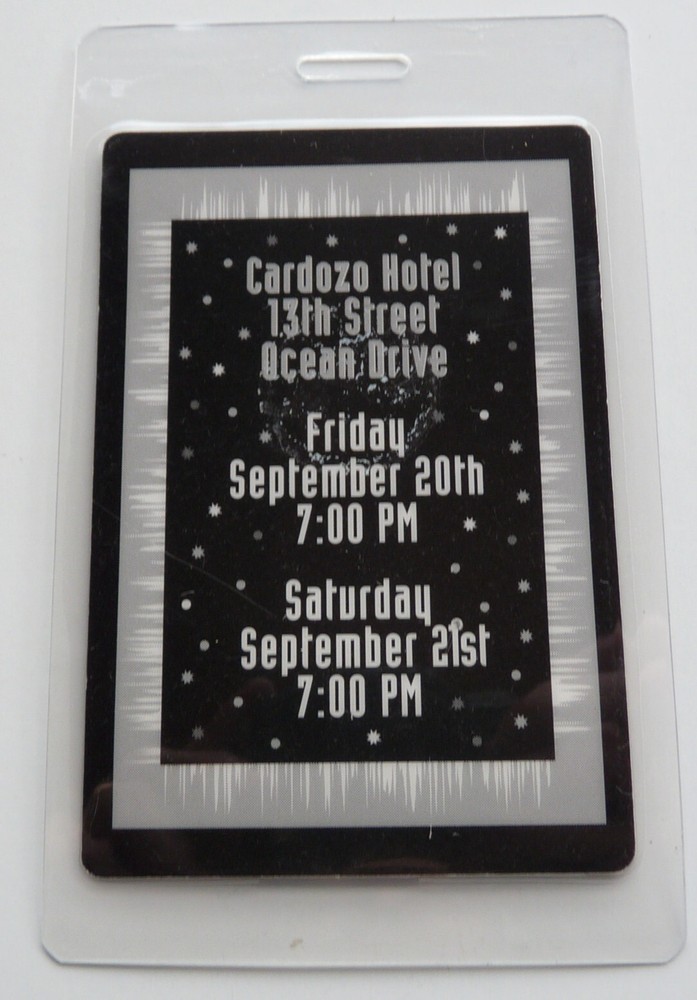 HBO Miami Weekend Black Press Pass Laminate