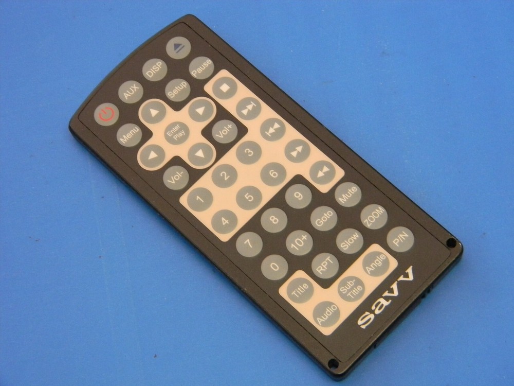 SAVV AUTO DVD PLAYER STEREO REMOTE CONTROL PT-R138
