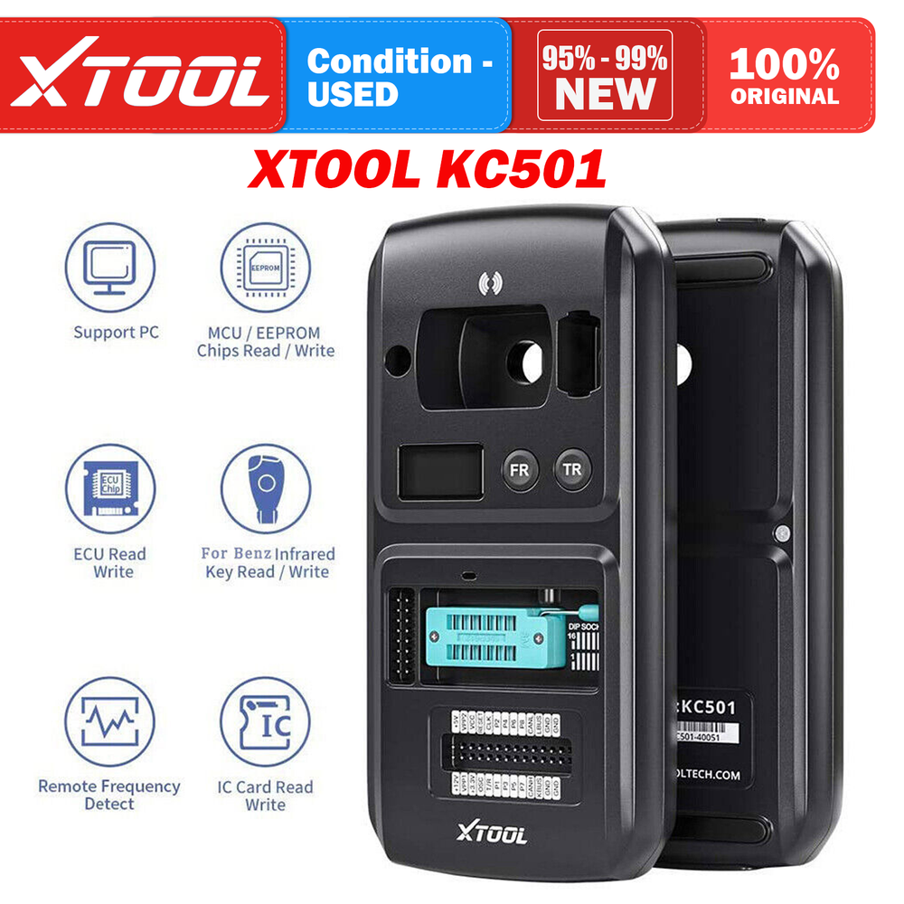 XTOOL USED KC501 Car K^ey Programmer Read Write EEPROM MCU Infrared For Benz