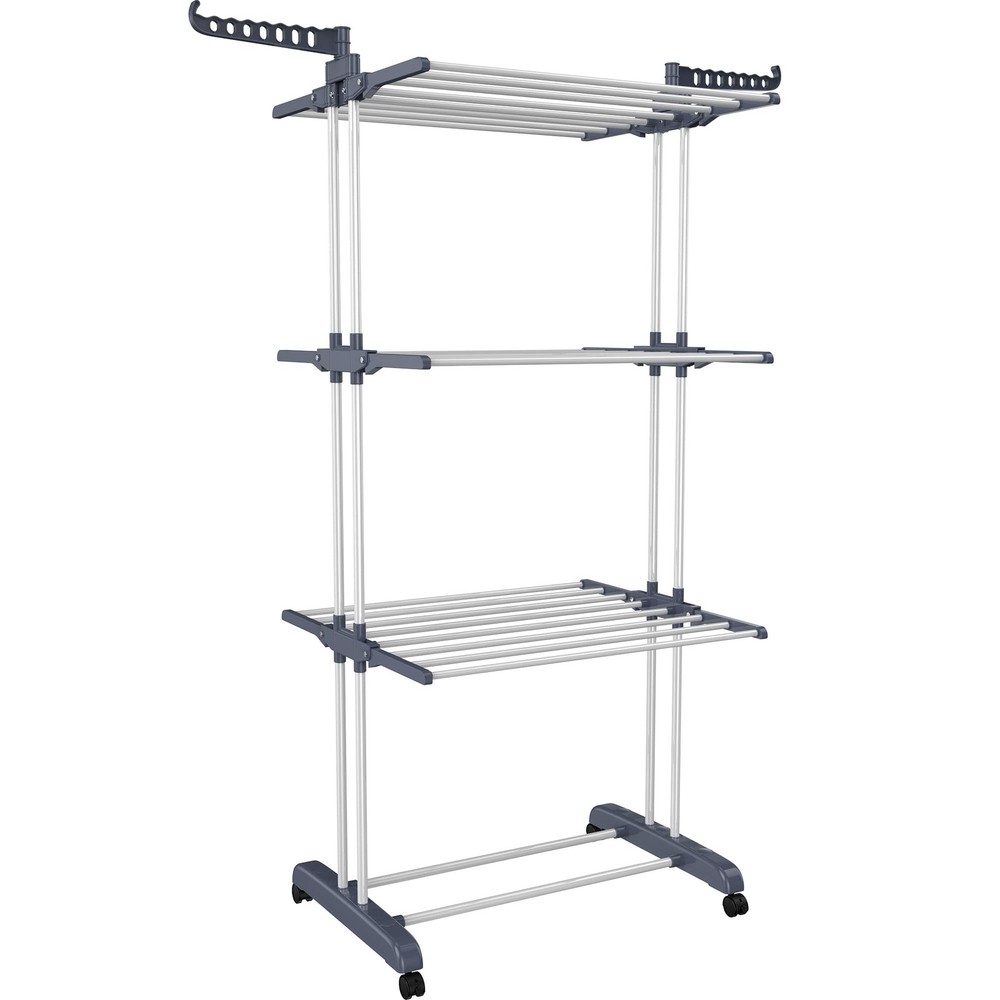 HOMIDEC Clothes Drying Rack, Oversized 4-Tier(67.7" High) Foldable Stainless ...