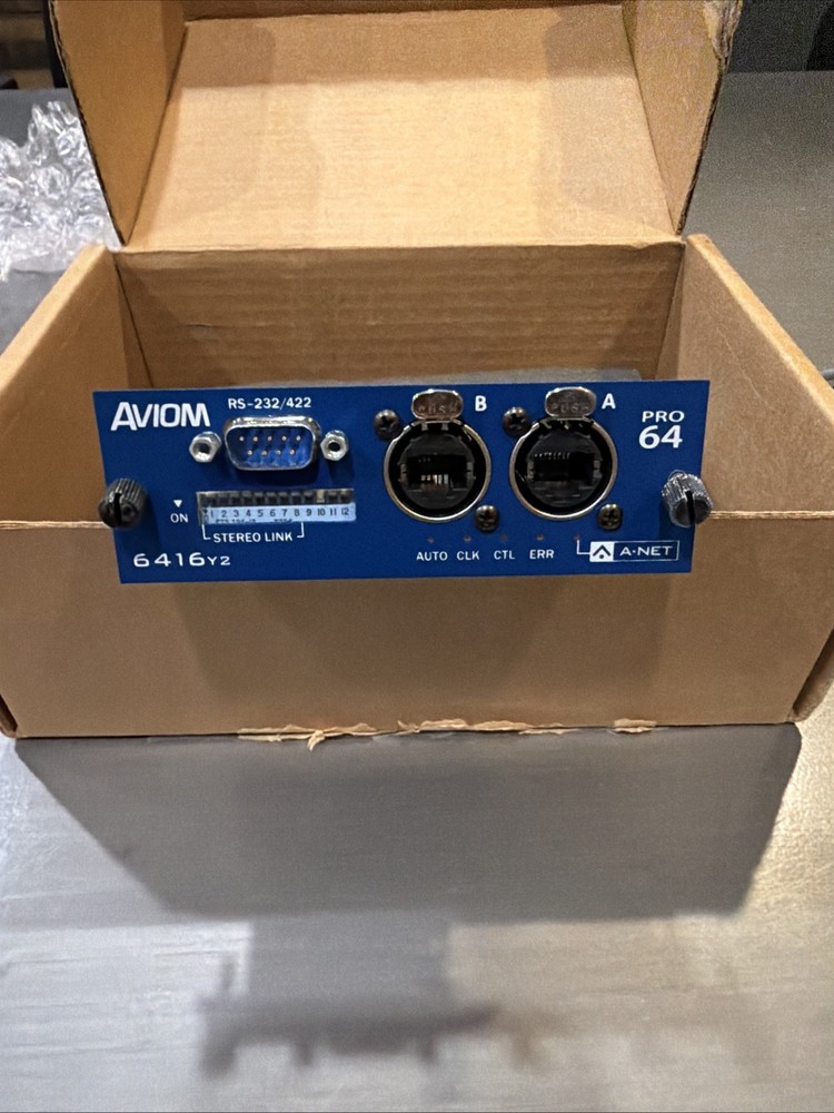 Aviom 6416Y2 A-Net Interface Card Open Box Rep Sample