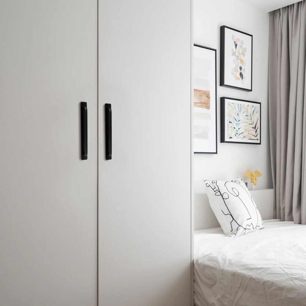 2Pcs Heavy Duty Alloy Sliding Barn Door Handle Pull Flush Hardware Drawer Pulls