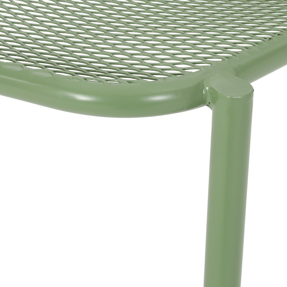 Outdoor Modern Iron Mesh 2 Seater Chat Set