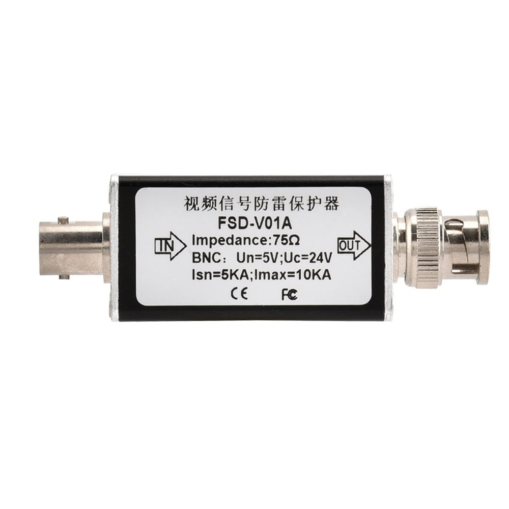 CCTV Video BNC Surge Protector – 24V Thunder & Protection Device for Analog C...
