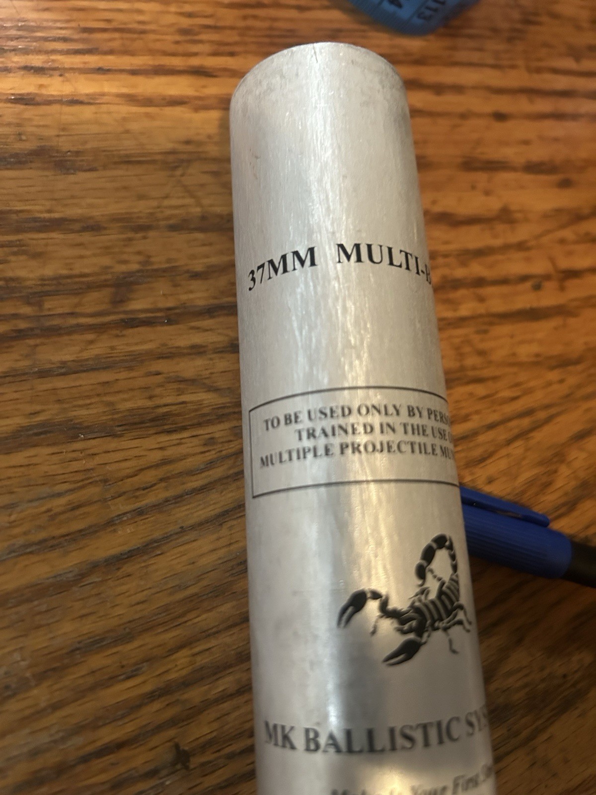 3-pk MK Ballistics reloadable 37MM 8” case Use380/38 rimmed blank Flare Casing