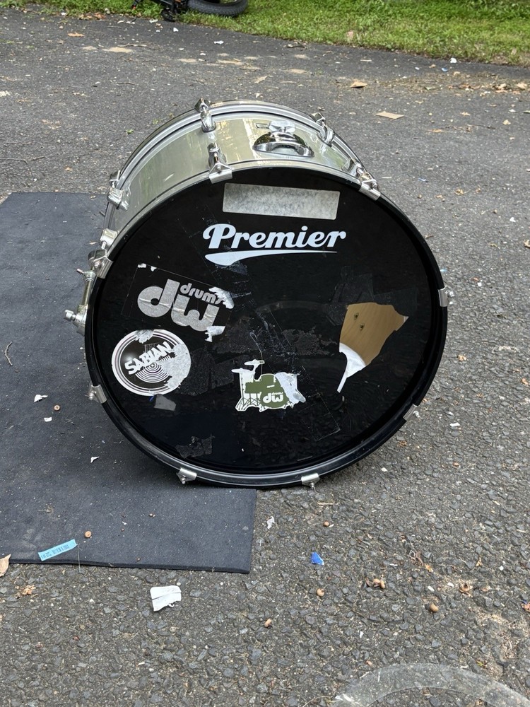 Premier Cabria 22” Bass Drum Silver