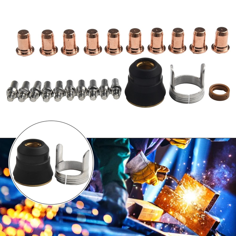High performance IPT40/PT40 Plasma Cutting Torch Tip & Electrode Set 23pcs