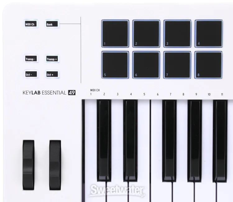 Arturia KeyLab Essential mk3 49-key Keyboard Controller - White