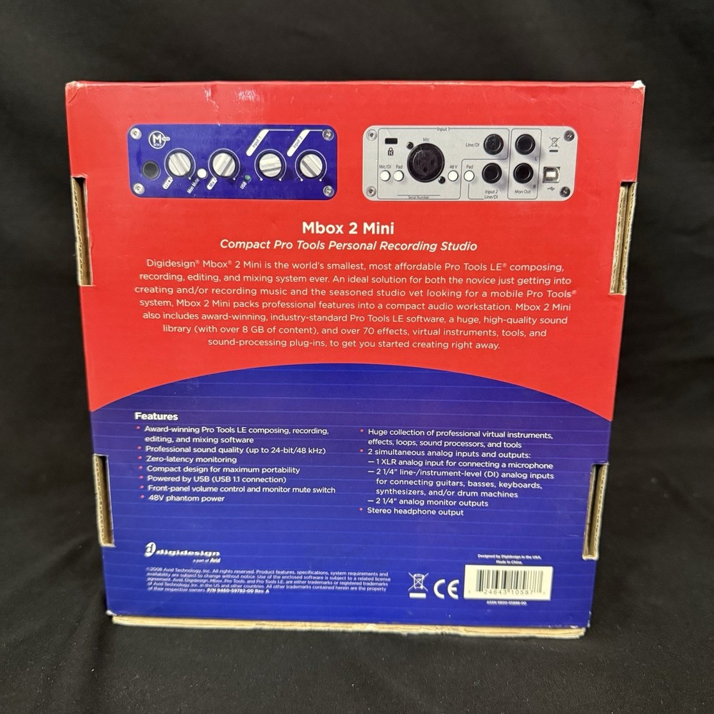 Digidesign Mbox 2 Mini Analog Mixing Console