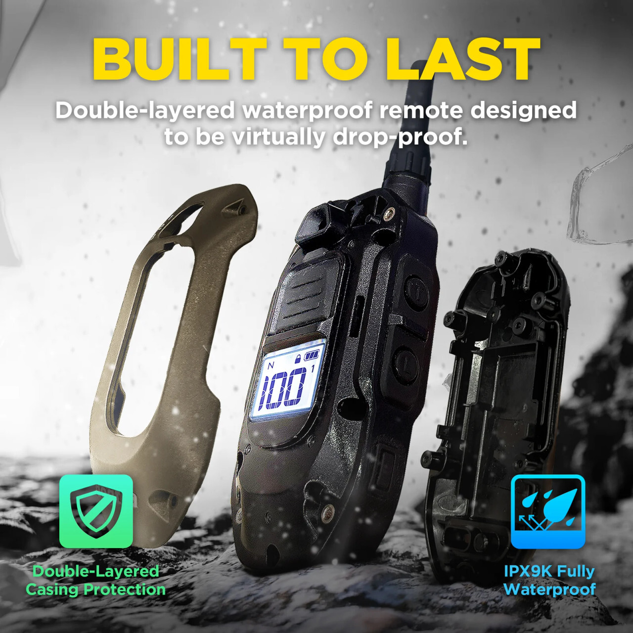 Dogtra 1900X 2 Dog Remote Training Collar 3/4 Mile Range, Boost and XPP Vibratio