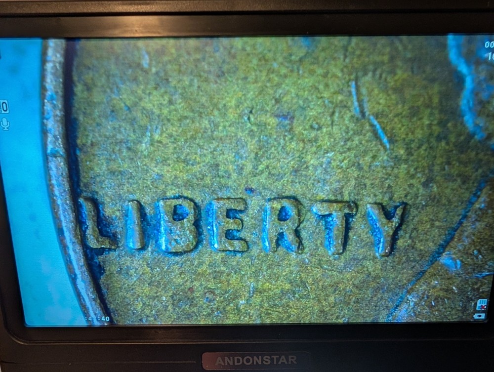 1957 D Wheat Penny Error