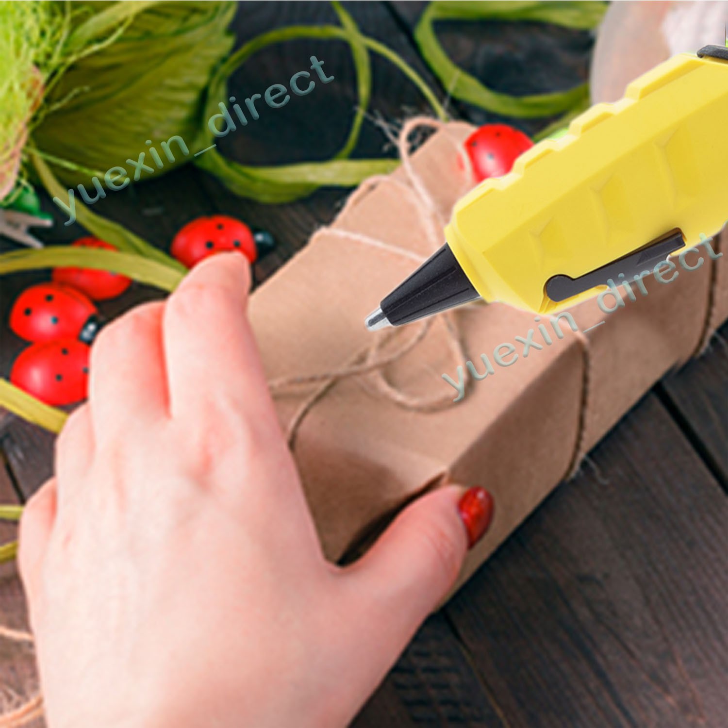 Cordless Hot Melt Glue Gun For Dewalt 20V Max Battery Crafts DIY w/10 Sticks US