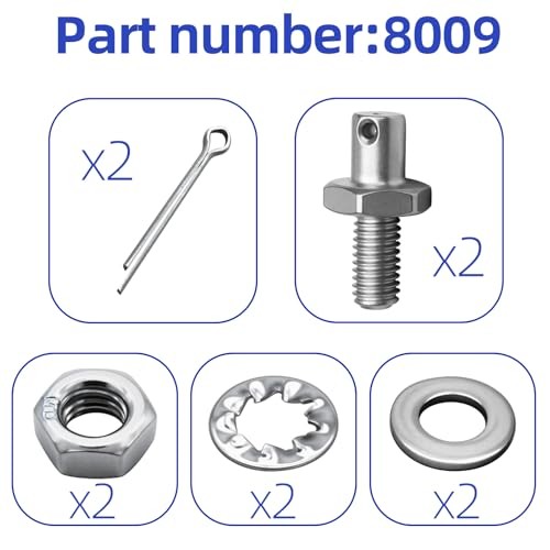 (2-Pack) Throttle Cable Adapter Stud Kit #8009 Compatible with 1977 & Later