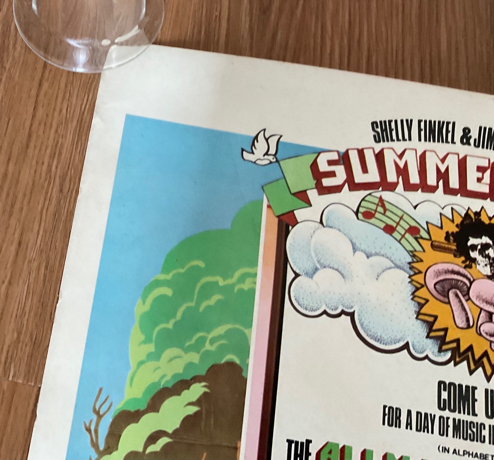 Original 1st Print 1973 Grateful Dead Allman Bros The Band • Watkins Glen Poster