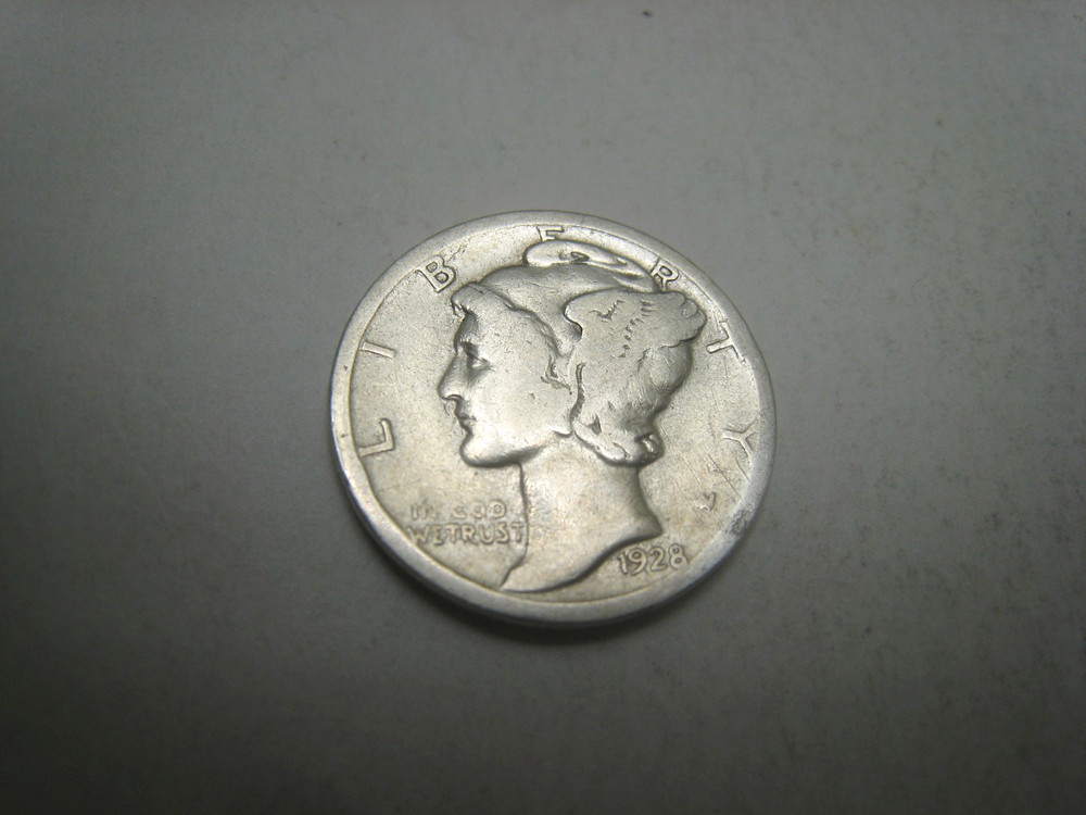 1928-P Mercury Silver Dime