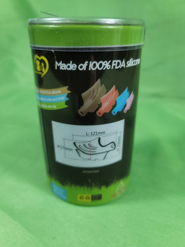 100% Adjustable FDA Silicone Medium/Small Dog Muzzle Stop Barking Comfortable