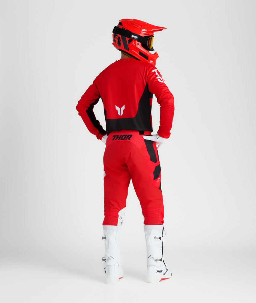 Thor 2025 LAUNCHMODE Forge Motocross Offroad Jersey Pant Combo Red