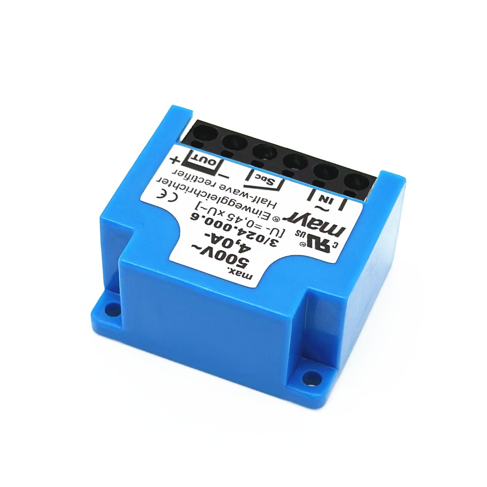 mayr Einweggleichrichter 3/024.000.6 max 500V~4,0A- half-wave rectifier