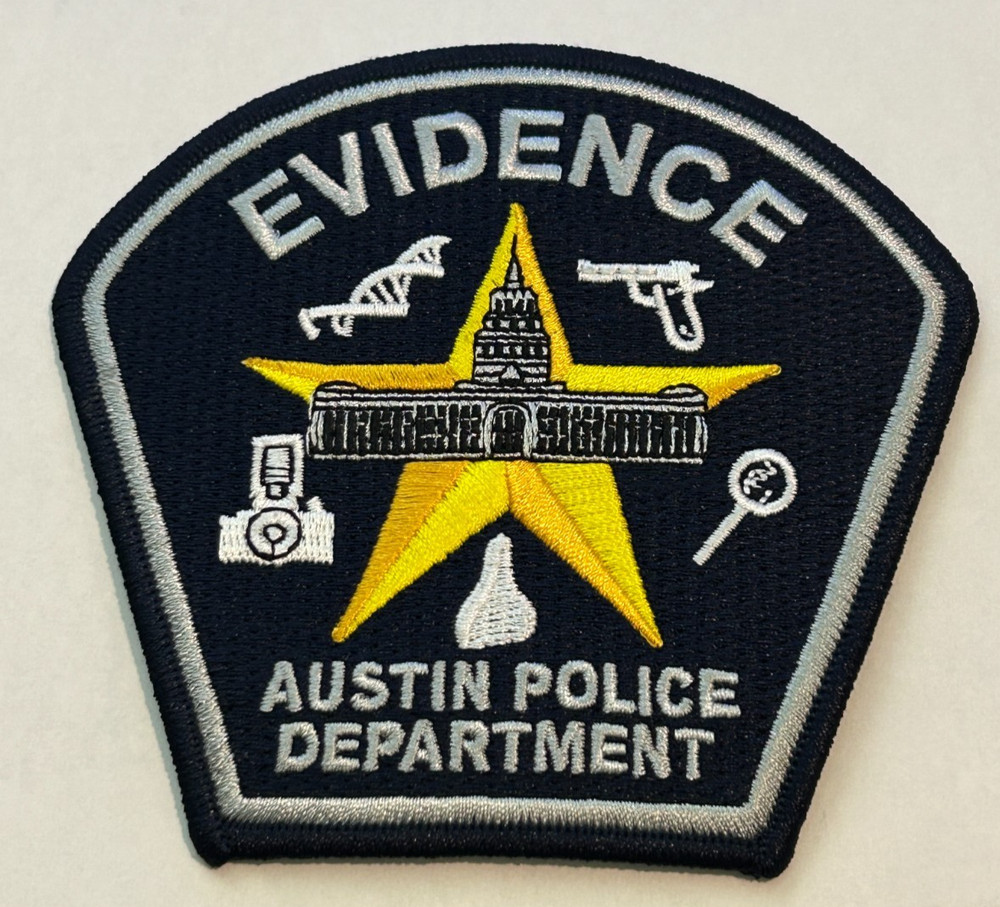 Austin Texas Police Evidence Unit Current Patch Unused