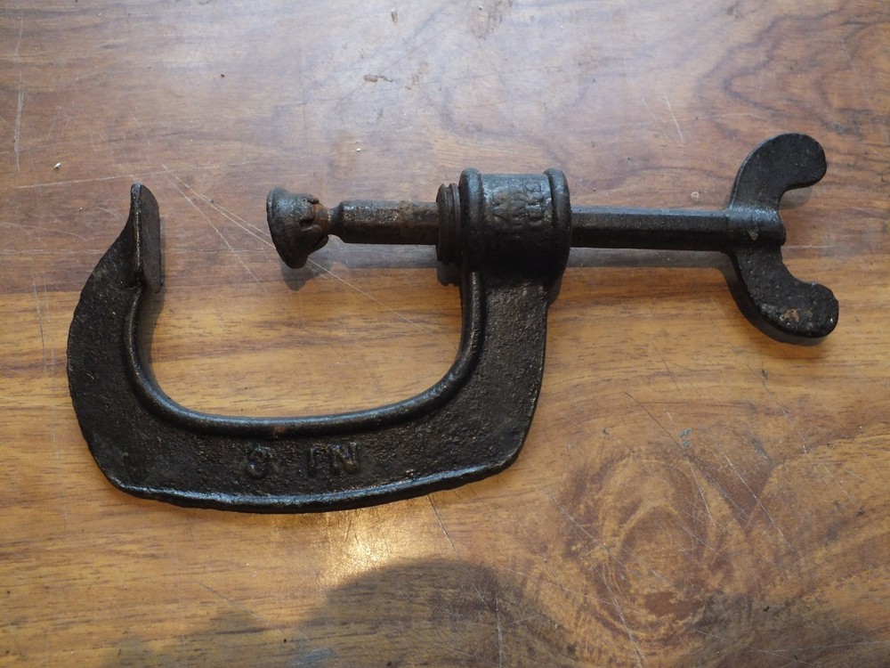 Antique Victorian  G clamp. 1872