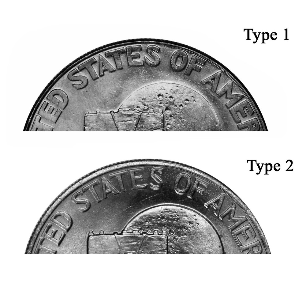 1976 S Eisenhower Dollar Type 1 & Type 2 Gem Deep Cameo CN Clad Proof