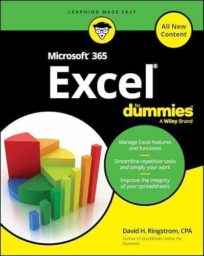 Microsoft 365 Excel For Dummies - Paperback, by Ringstrom David H. - New h
