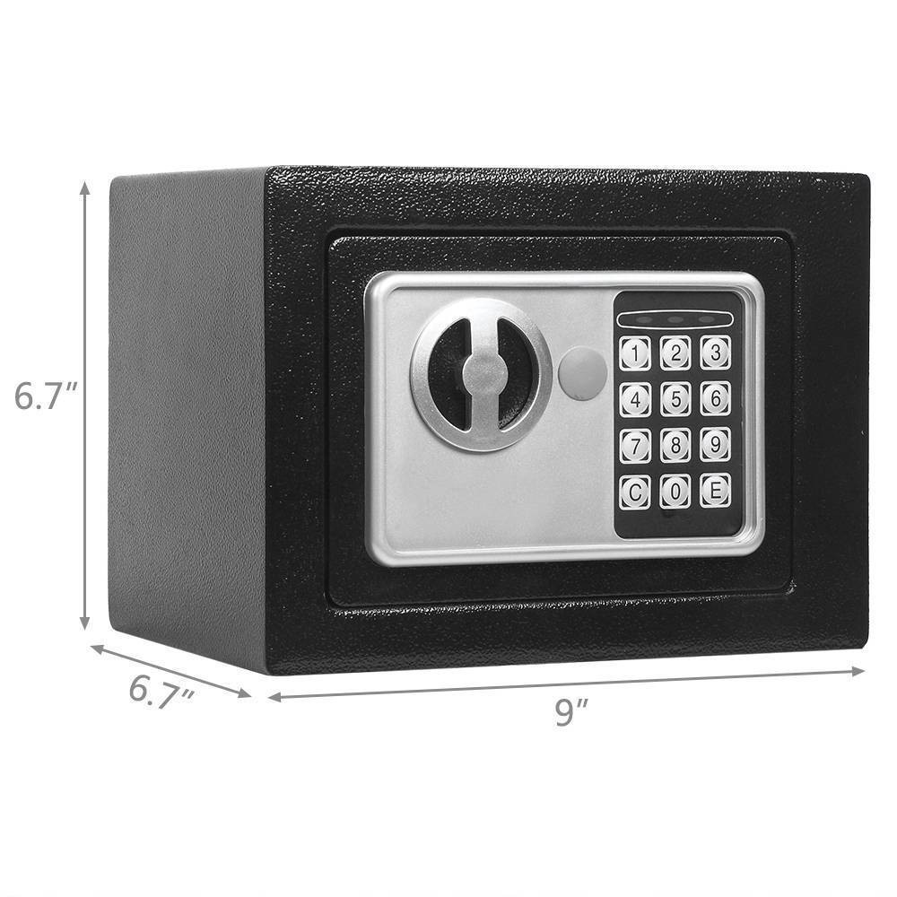 Electronic Deluxe Digital Security Safe Box Key Keypad Lock Home Offi