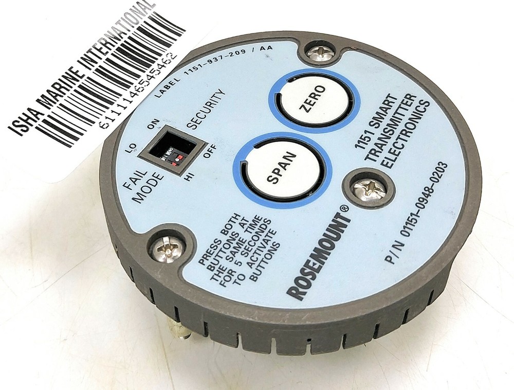 Rosemount 1151 Smart Transmitter Electronics 01151-0948-0203