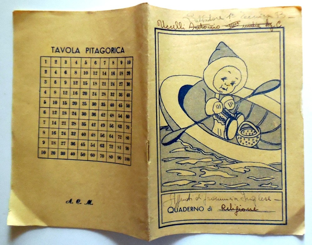 VINTAGE 1940s Written Used 1940s Notebook