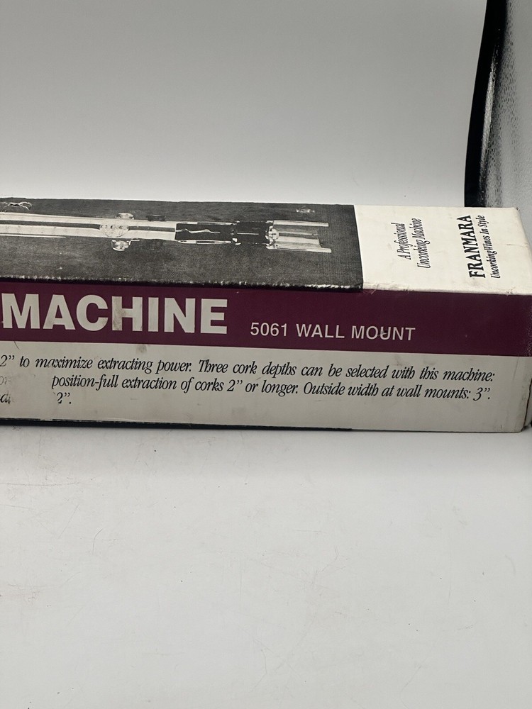 Franmara Professional Uncorking Machine Zeus 12” Leverage Arm Wall Mount