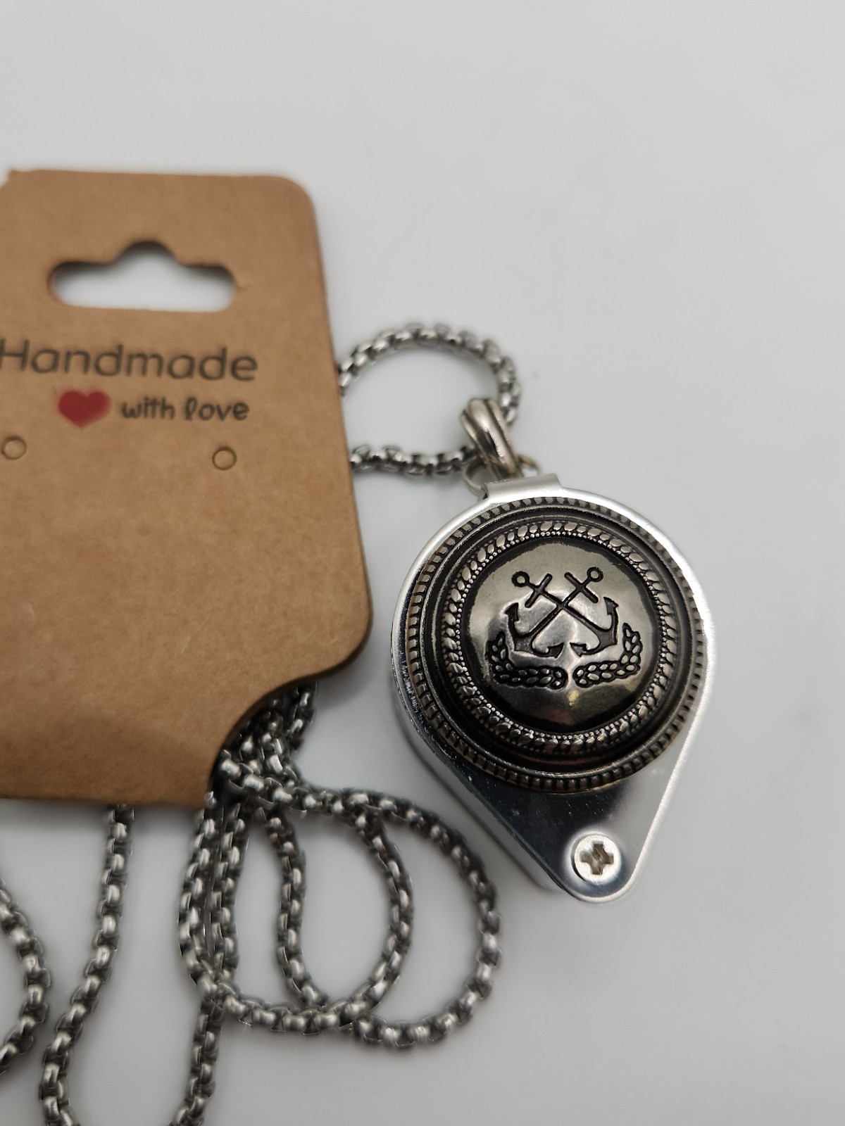 30× Jewelers Loupe Necklace Magnifier Loop Magnifying Glass Jewelry Nautical