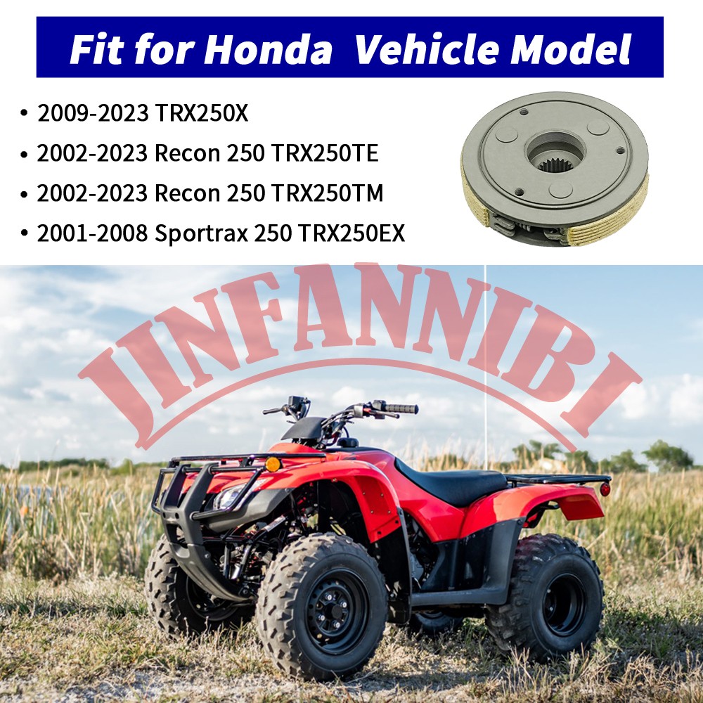 Wet Clutch Assembly Kit & Cover Gasket for Honda Sportrax 250 TRX250EX 2001-2008