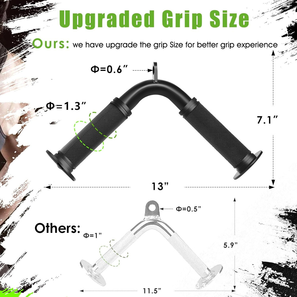 Tricep Pull down Attachment,Bigger V Bar Attachment LAT Pulldown Attachments Cab