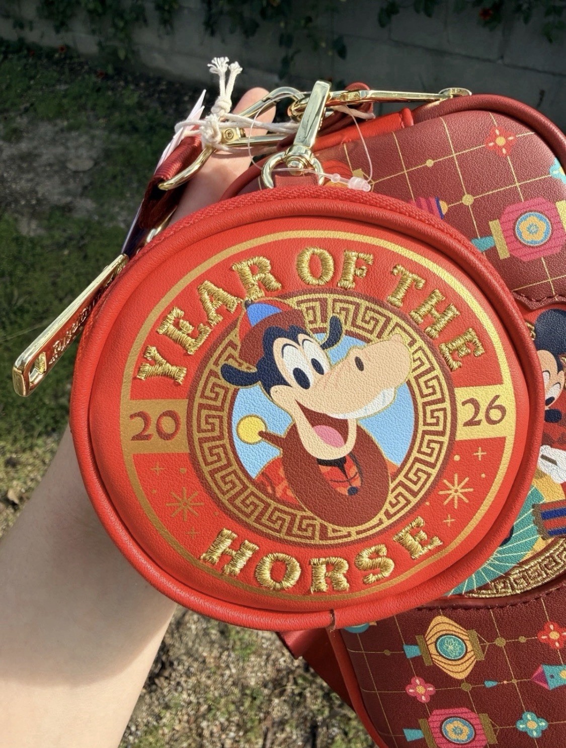 NWT Disney Parks DCA 2026 Lunar New Year Loungefly Crossbody Coin Purse Horse