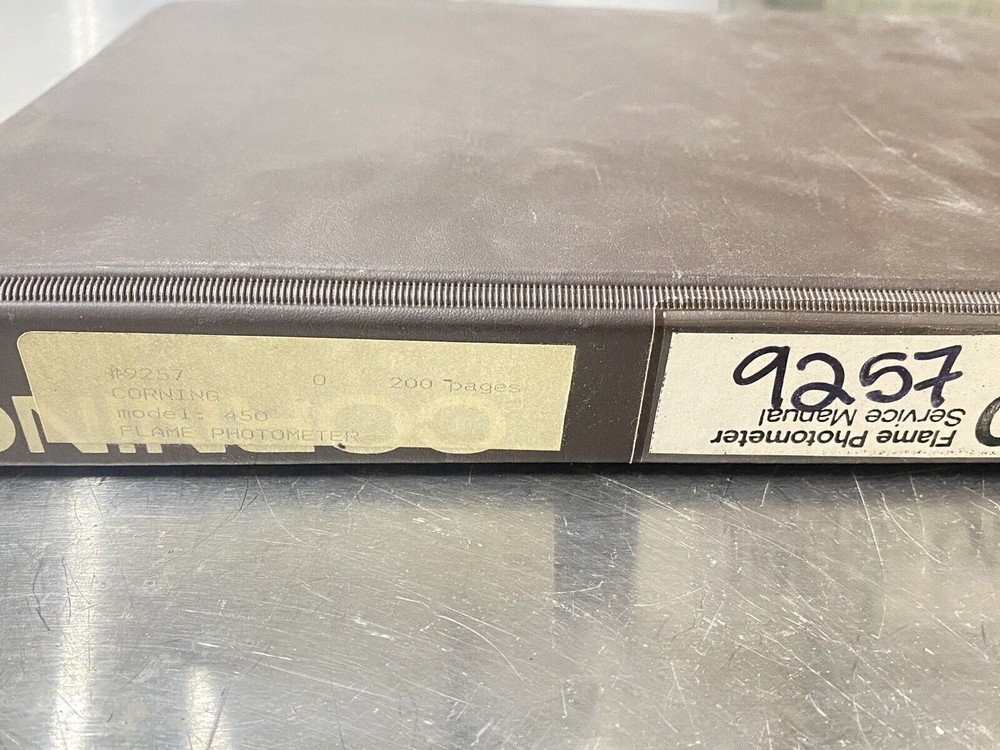 Corning 450 Flame Photometer - Users Guide / Instruction Manual