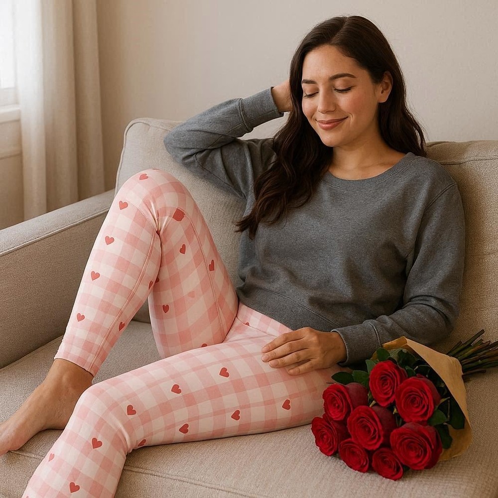 Gingham Hearts Classic Sweet Valentine Seamless Pattern Design